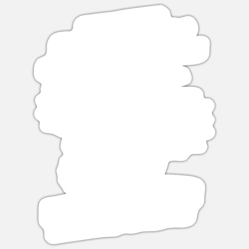 Papillon - Sticker size S (10 x 10 cm) - white matte
