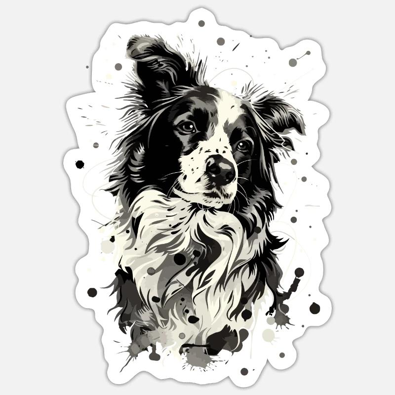 Border Collie Shepherd | Herding dog Sticker size S (10 x 10 cm)
