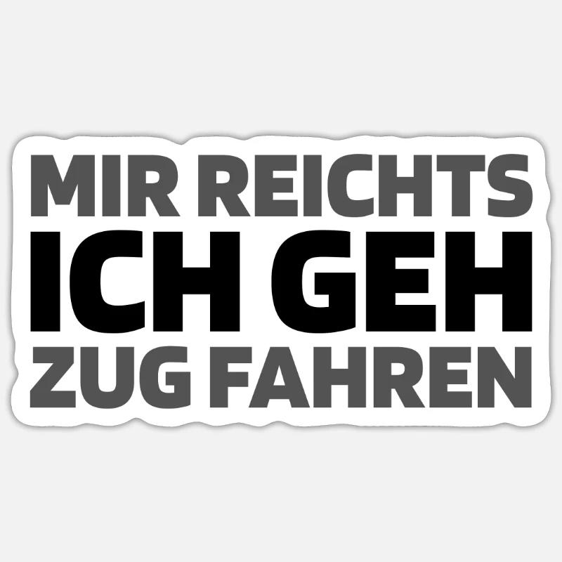 Lokführer Zugführer - Sticker Größe S (10 x 10 cm) - Mattweiß