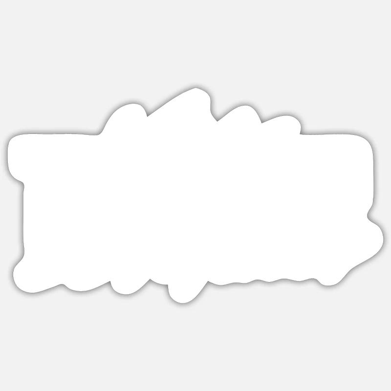 IHR ANHÄNGER ODER MEINER? -Einladung - Sticker Größe S (10 x 10 cm) - Mattweiß