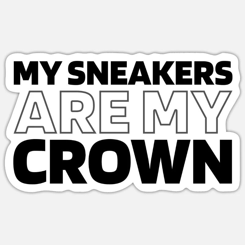 Baskets - Sticker taille S (10 x 10 cm) - blanc mat