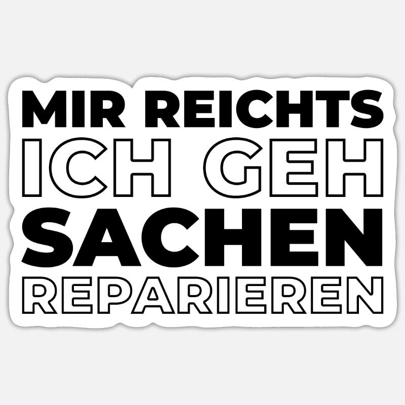Mécanicien d’avion - Sticker taille S (10 x 10 cm) - blanc mat