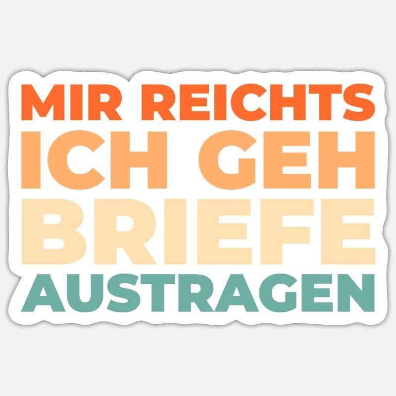 Postman Postman - Sticker size S (10 x 10 cm) - white matte