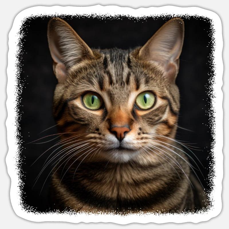 Tabby Kitten Tabby Cat Sticker size S (10 x 10 cm)