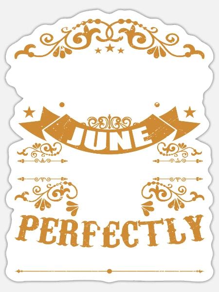 Geschenk Juni 1959 Geburtstag Juni 1959 Juni 1959 - Sticker Größe S (10 x 10 cm) - Mattweiß