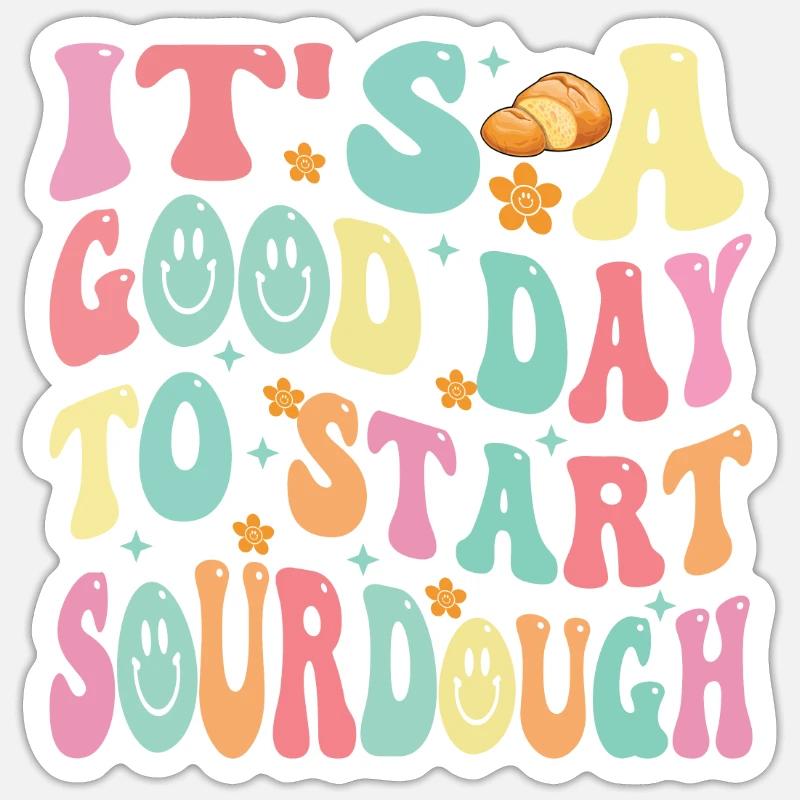 bakery-baker-bread-lover-sourdough-enthusiast - Sticker size S (10 x 10 cm) - white matte