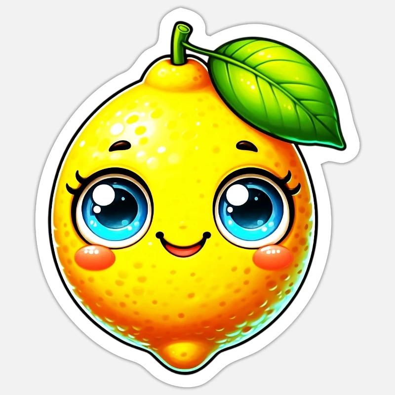 Lemon Lemons - Sticker size S (10 x 10 cm) - white matte