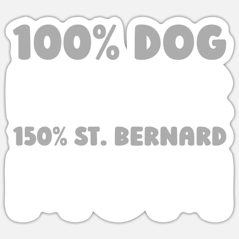 Saint Bernard Sticker size S (10 x 10 cm)