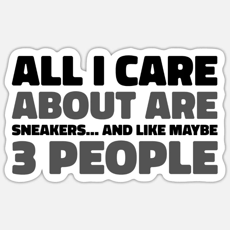 Baskets - Sticker taille S (10 x 10 cm) - blanc mat