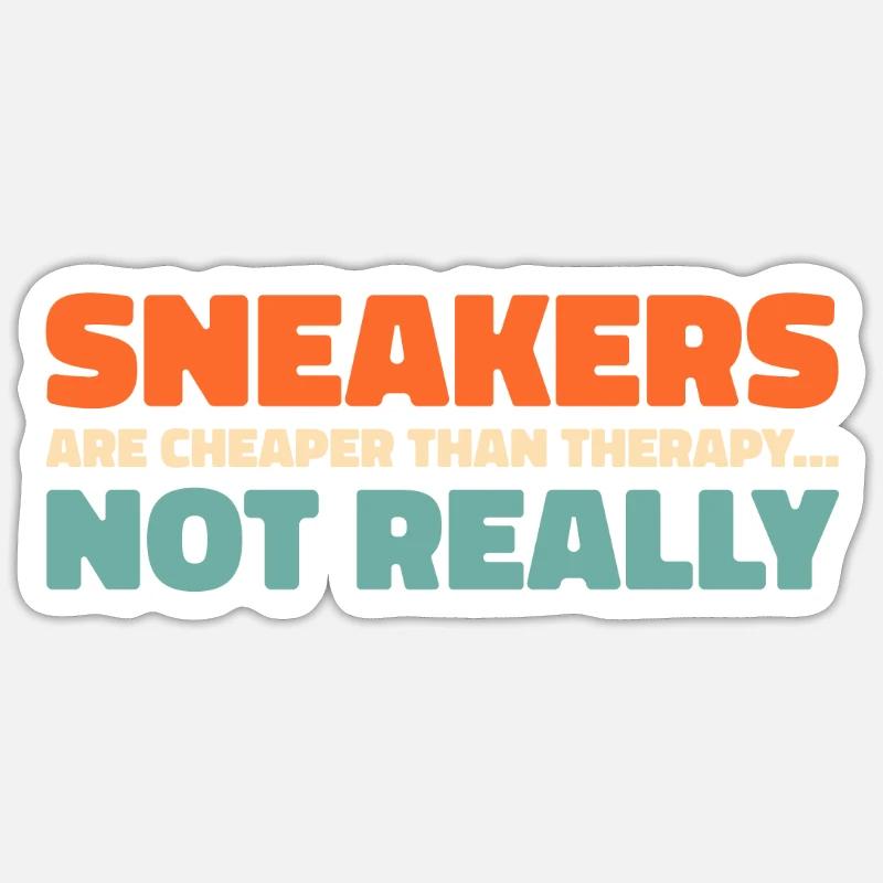 Sneakers Sneaker Collector - Sticker taille S (10 x 10 cm) - blanc mat
