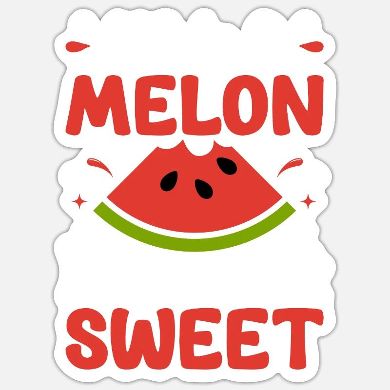 Melon Poison - Sticker size S (10 x 10 cm) - white matte