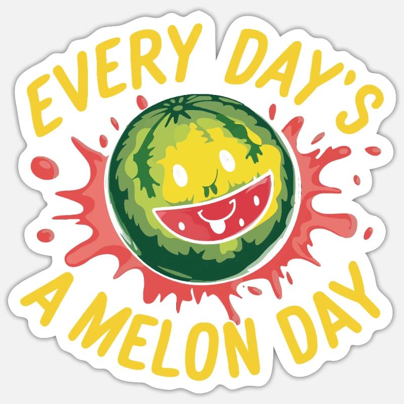 Melon Poison - Sticker size S (10 x 10 cm) - white matte