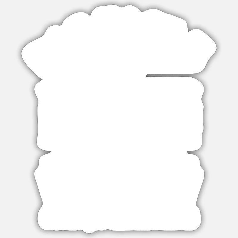 CUISINIER FORMIDABLE - Sticker taille S (10 x 10 cm) - blanc mat