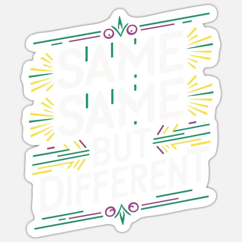 Same Same But different Thailand Traveler Backpack Sticker size S (10 x 10 cm)