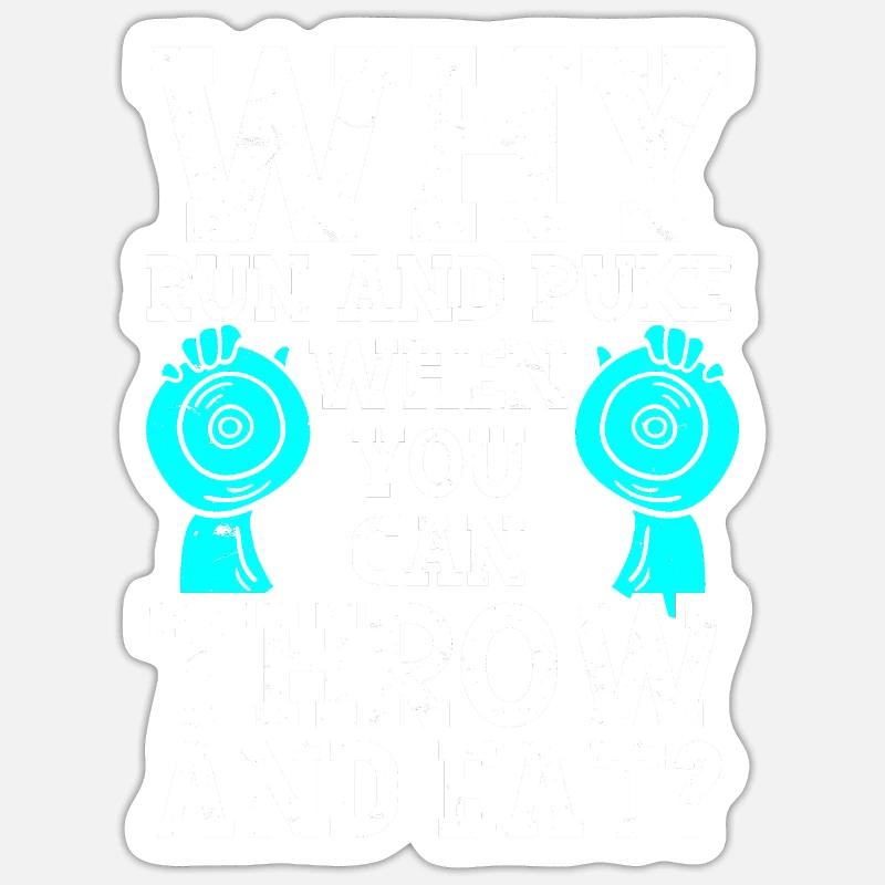 Diskuswerfer Leichtathletik Diskuswerfen Sticker Größe S (10 x 10 cm)