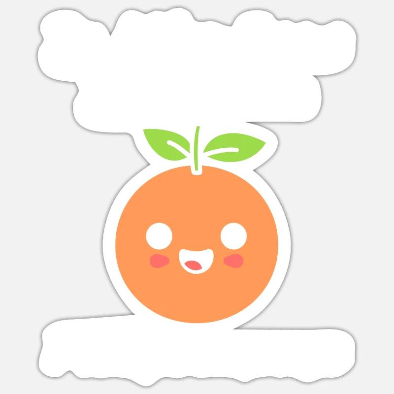 Humour Pamplemousse - Sticker taille S (10 x 10 cm) - blanc mat
