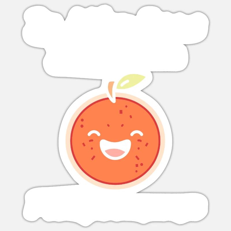 Humour Pamplemousse - Sticker taille S (10 x 10 cm) - blanc mat