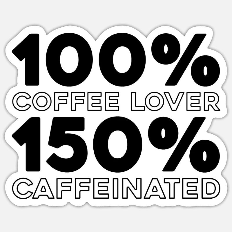 Coffee Cafe - Sticker size S (10 x 10 cm) - white matte