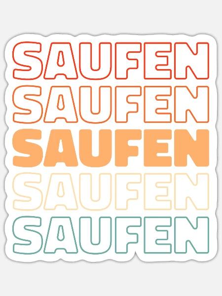 Bier Bierliebhaber Saufen - Sticker Größe S (10 x 10 cm) - Mattweiß