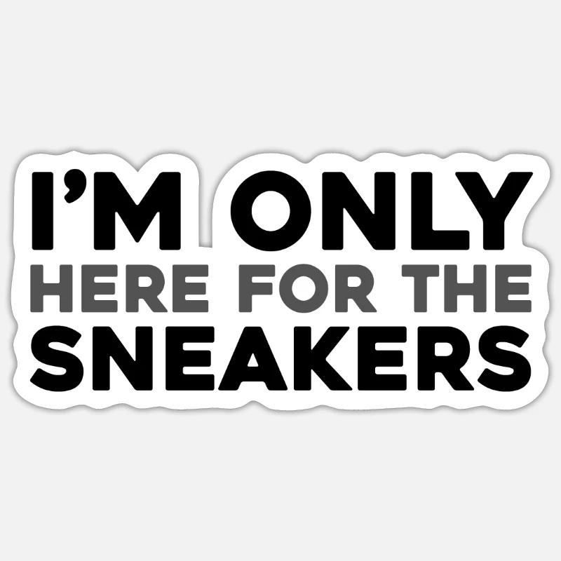 Baskets - Sticker taille S (10 x 10 cm) - blanc mat