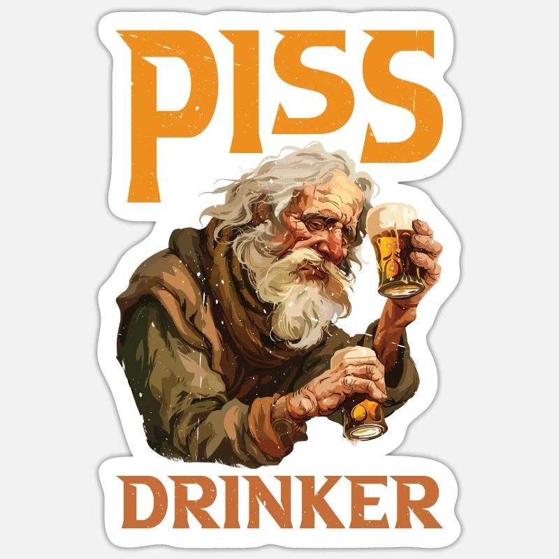 Piss Drinker 45 Sticker size S (10 x 10 cm)