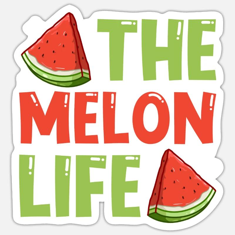 Melon Poison - Sticker size S (10 x 10 cm) - white matte