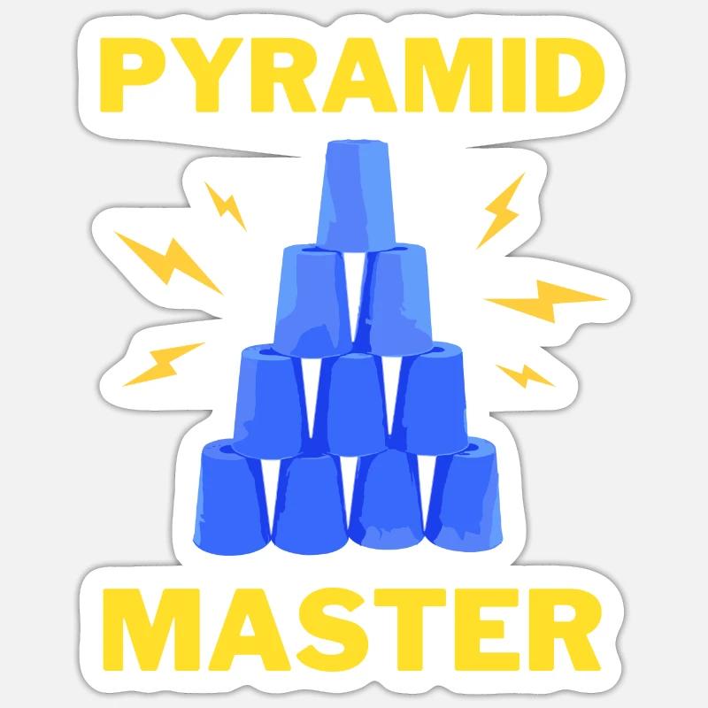 PCUP STACKING CUPS SPORTYRAMID MASTER Sticker size S (10 x 10 cm)