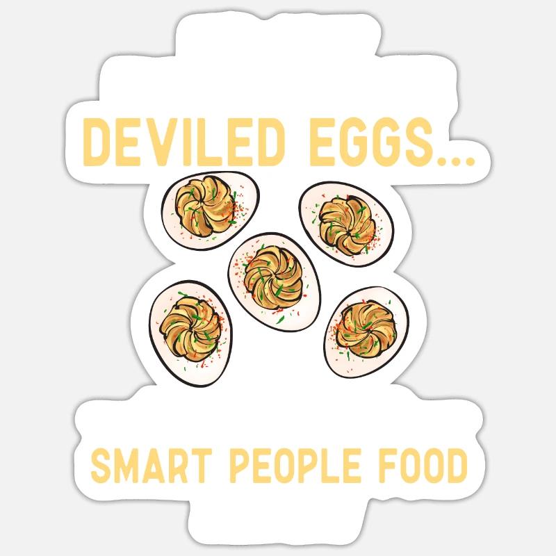 Stuffed Eggs Deviled Eggs Sticker size S (10 x 10 cm)