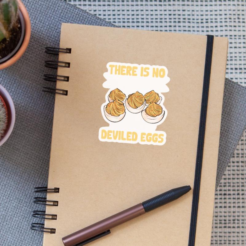 Stuffed Eggs Deviled Eggs Sticker size S (10 x 10 cm)