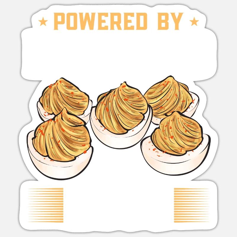 Stuffed Eggs Deviled Eggs Sticker size S (10 x 10 cm)