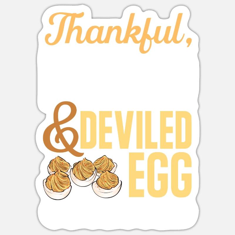 Stuffed Eggs Deviled Eggs Sticker size S (10 x 10 cm)