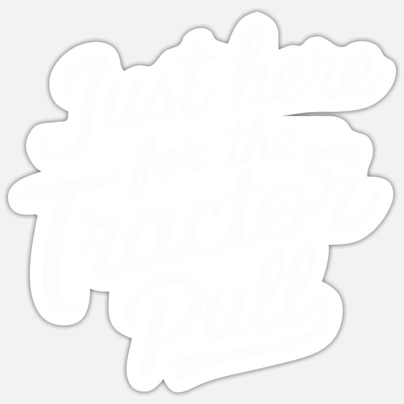 Tractor Pulling Tractor Pulling Tractor Power Farm Sticker Größe S (10 x 10 cm)