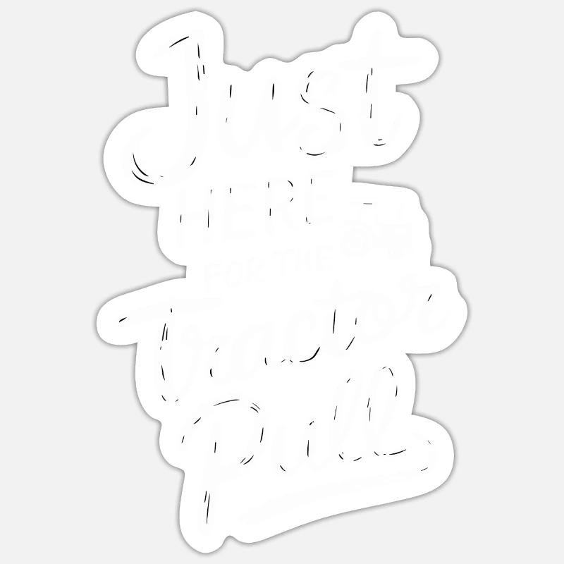 Tractor Pulling Tractor Pulling Tractor Power Farm Sticker size S (10 x 10 cm)