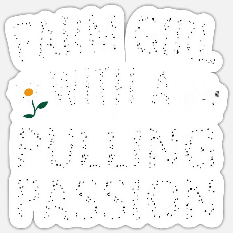 Tractor Pulling Tractor Pulling Tractor Power Farm Sticker size S (10 x 10 cm)