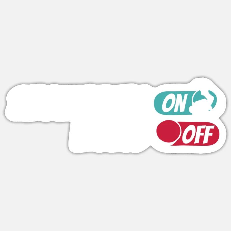 Schnorcheln Snorkeling On World Off - Sticker Größe S (10 x 10 cm) - Mattweiß