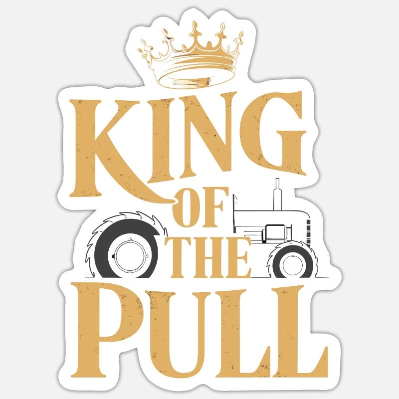 Tractor Pulling Tractor Pulling Tractor Power Farm Sticker size S (10 x 10 cm)
