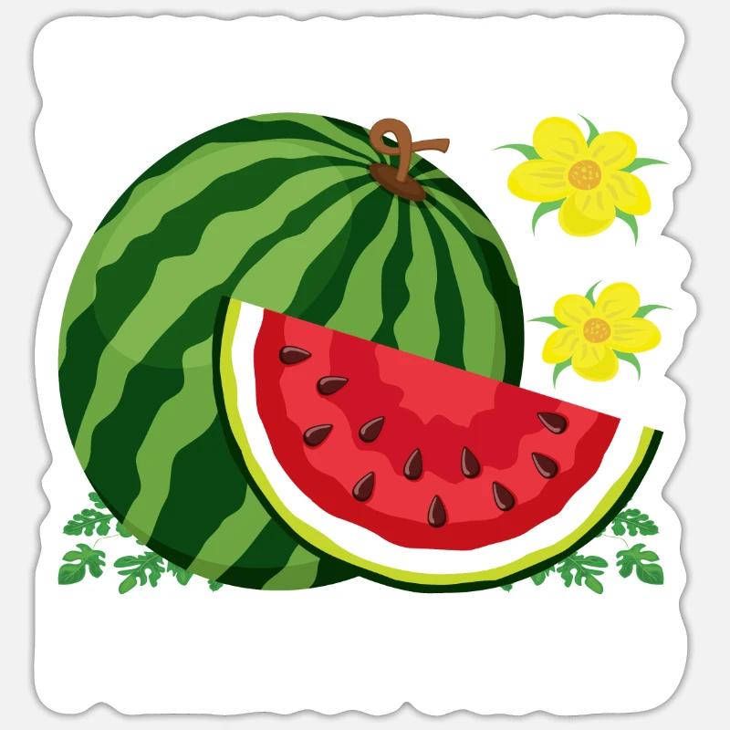 Melon Poison - Sticker size S (10 x 10 cm) - white matte