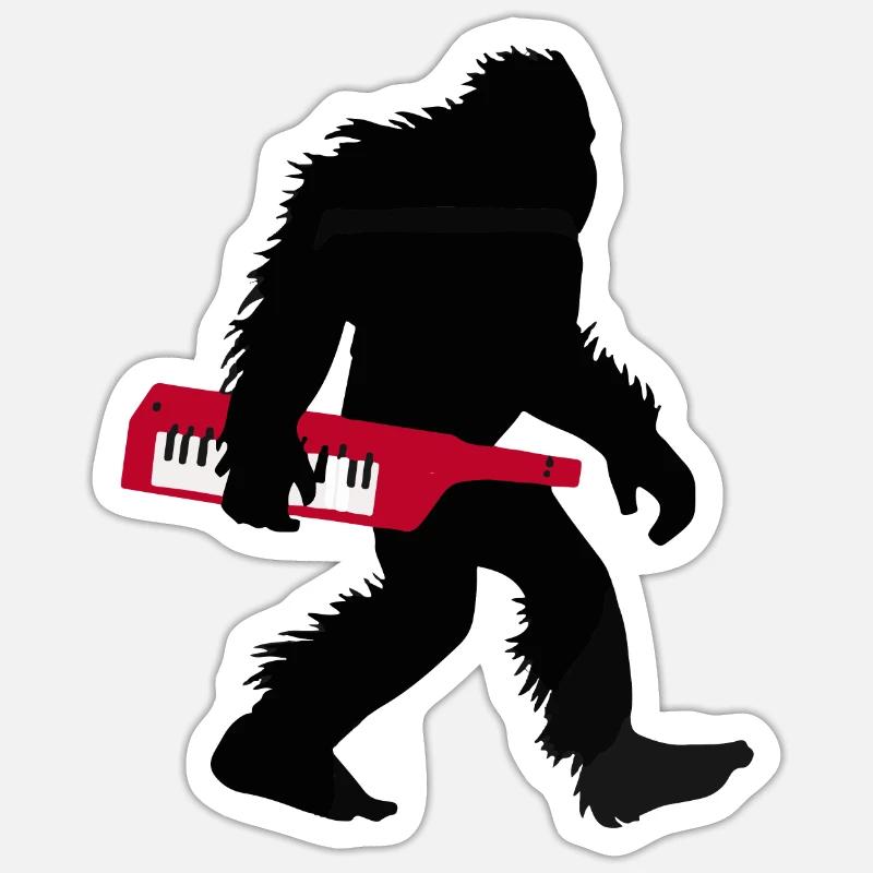 Keytar Keyboard Gift Sticker size S (10 x 10 cm)