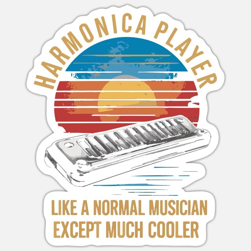 Cadeau clavier Keytar - Sticker taille S (10 x 10 cm) - blanc mat