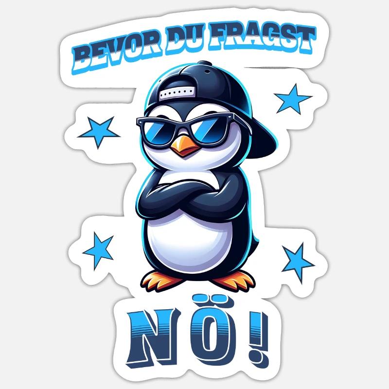 Avant de demander : Non - Sticker taille S (10 x 10 cm) - blanc mat