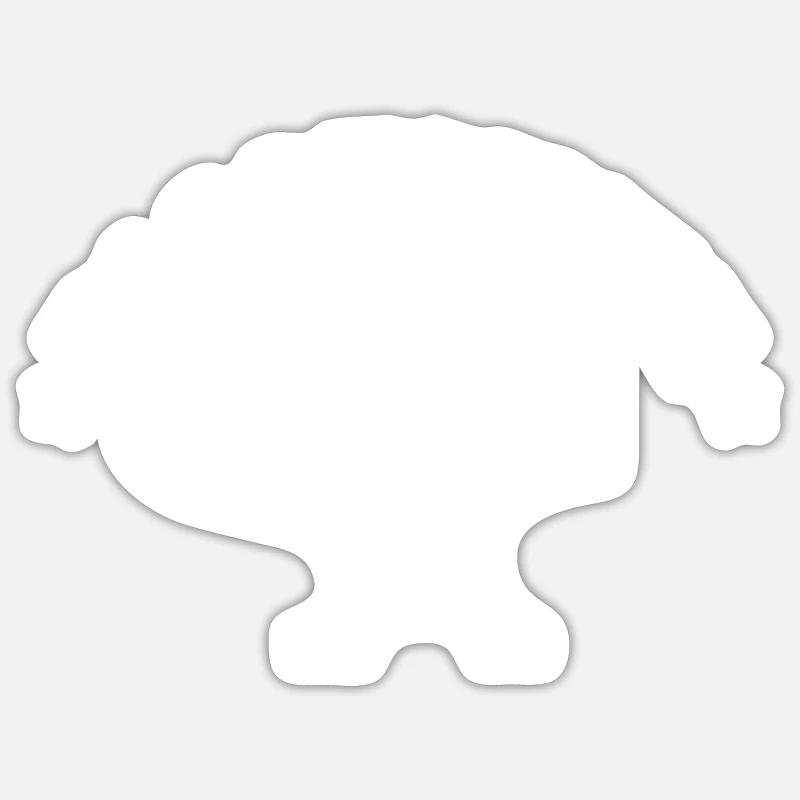 Blacksmith Anvil with Hammer - Sticker size S (10 x 10 cm) - white matte