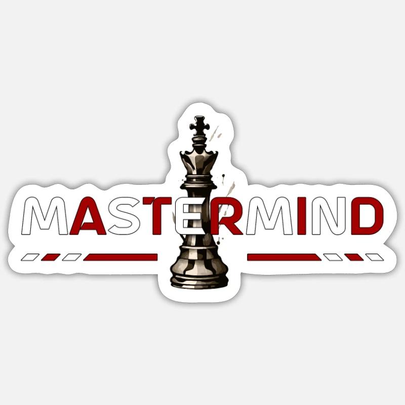 Mastermind bewegt sich - Sticker Größe S (10 x 10 cm) - Mattweiß