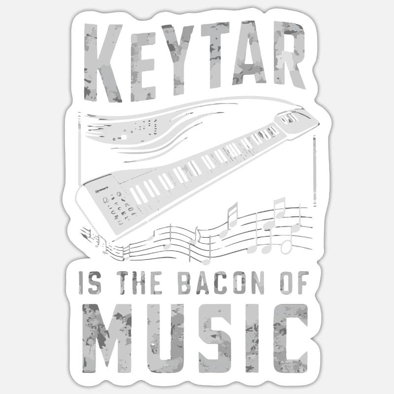 Cadeau clavier Keytar Sticker taille S (10 x 10 cm)
