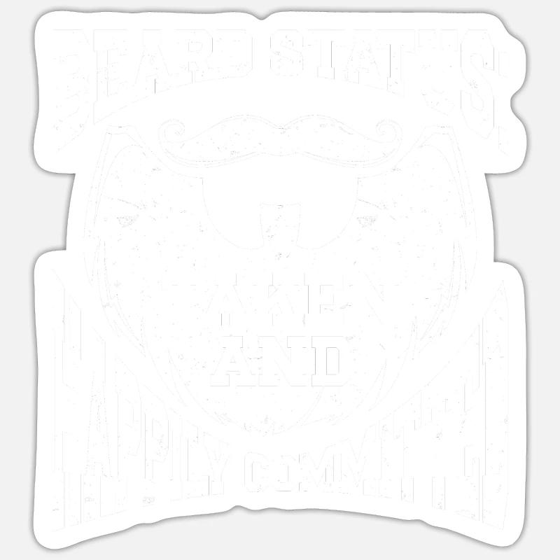 Bart Spruch Bärtiger Vater Ehemann Sticker Größe S (10 x 10 cm)