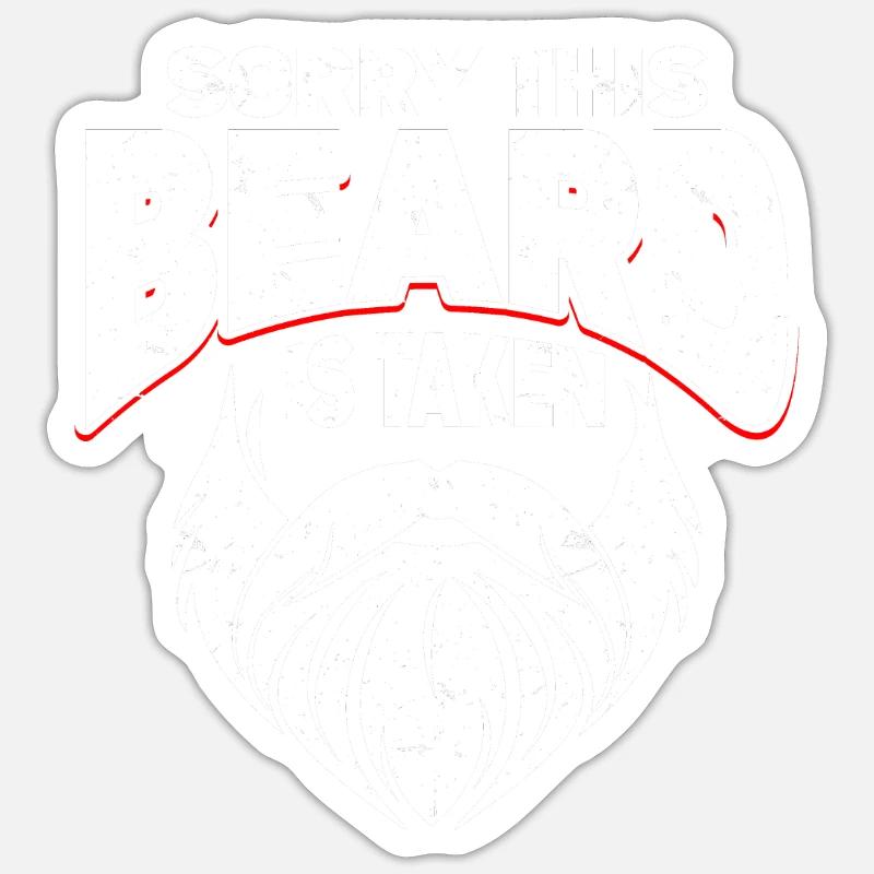 Bart Spruch Bärtiger Vater Ehemann Sticker Größe S (10 x 10 cm)