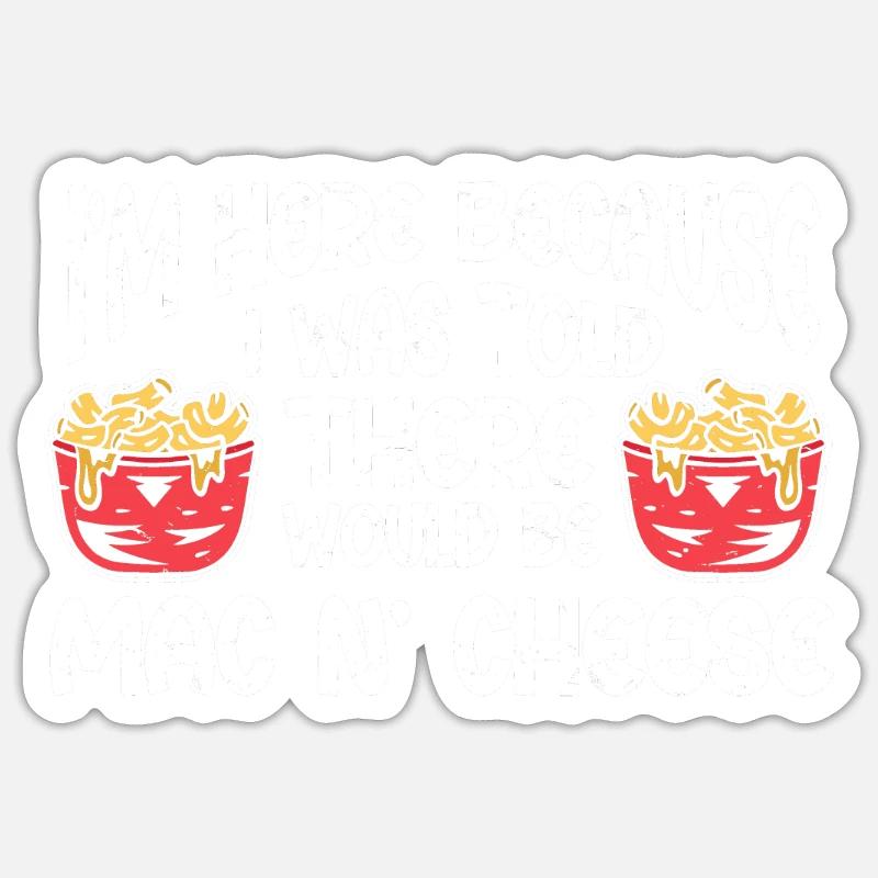 Mac And Cheese Macaroni - Sticker size S (10 x 10 cm) - white matte