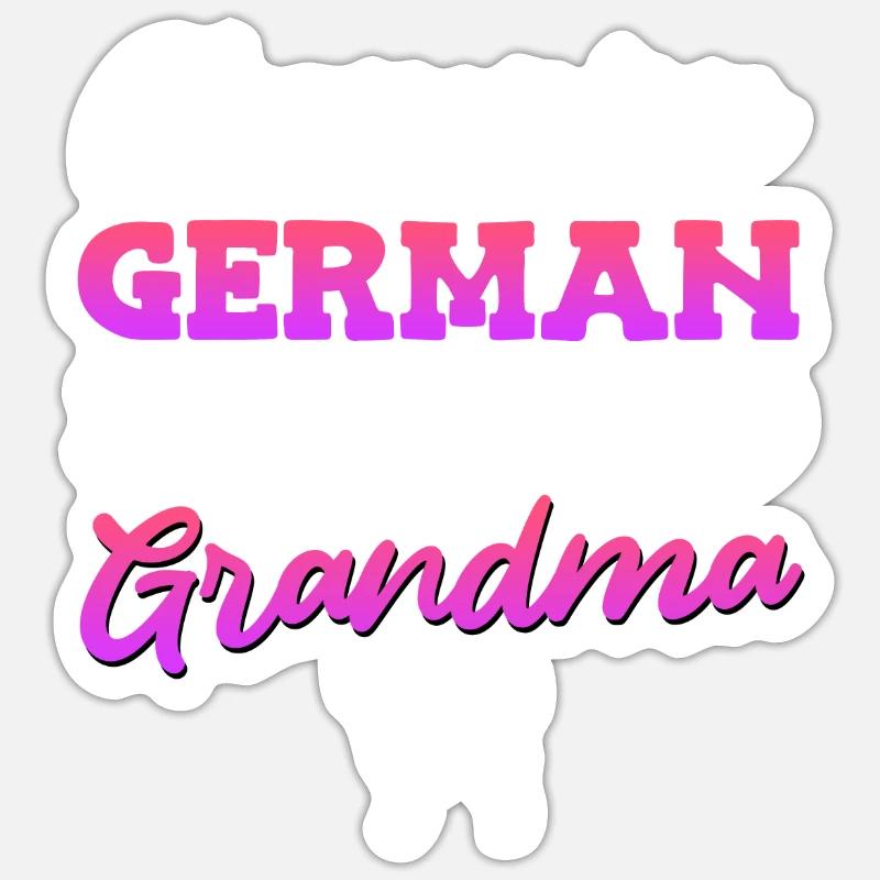 Deutscher Schäferhund CHAMPION GERMAN SHEPHERD - Sticker Größe S (10 x 10 cm) - Mattweiß