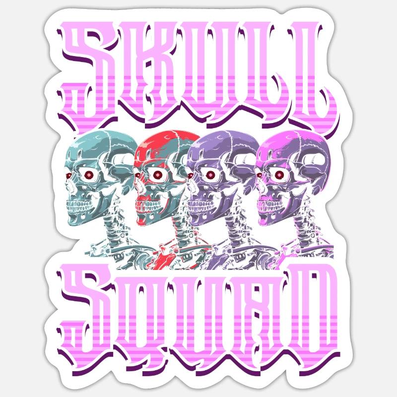 Techno Raver - Sticker size S (10 x 10 cm) - white matte