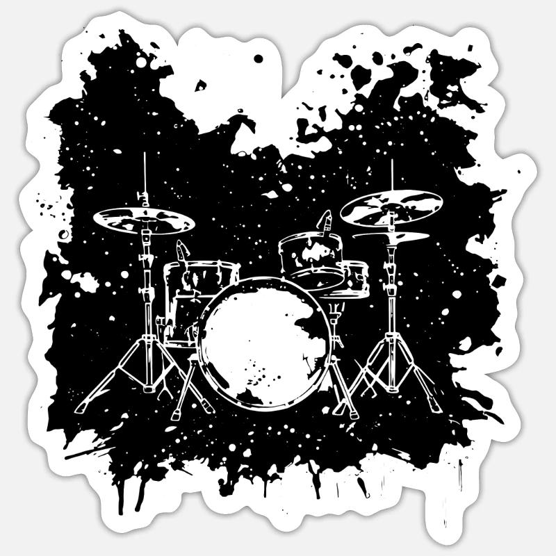 Percussion Sticker taille S (10 x 10 cm)