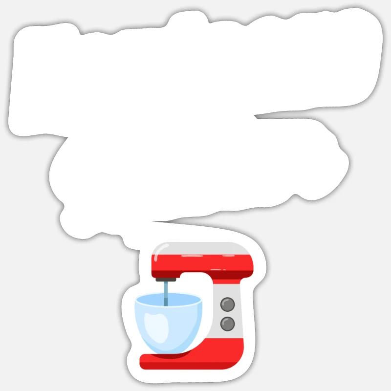 Hardcore-bäcker, Back-enthusiast, Kulinarischer Sticker Größe S (10 x 10 cm)